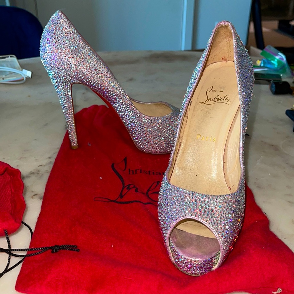 SOLD Christian Louboutin Peep toe Size 38.5